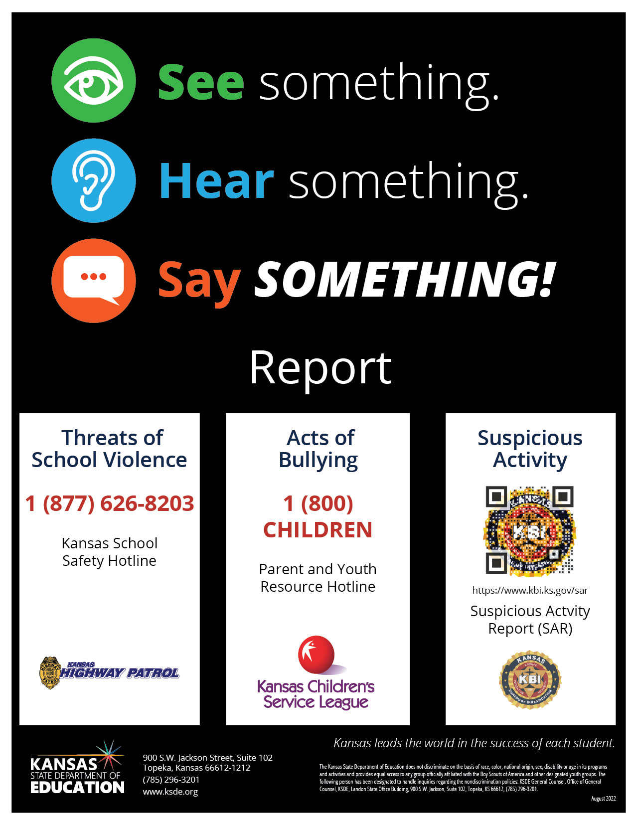 See Something Hear Something, Say Something poster